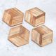 High-Quality Hexagon Shaped Wooden Coasters - Pack of 4